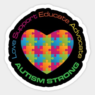 'Autism Awareness' Cool Autism Strong Sticker